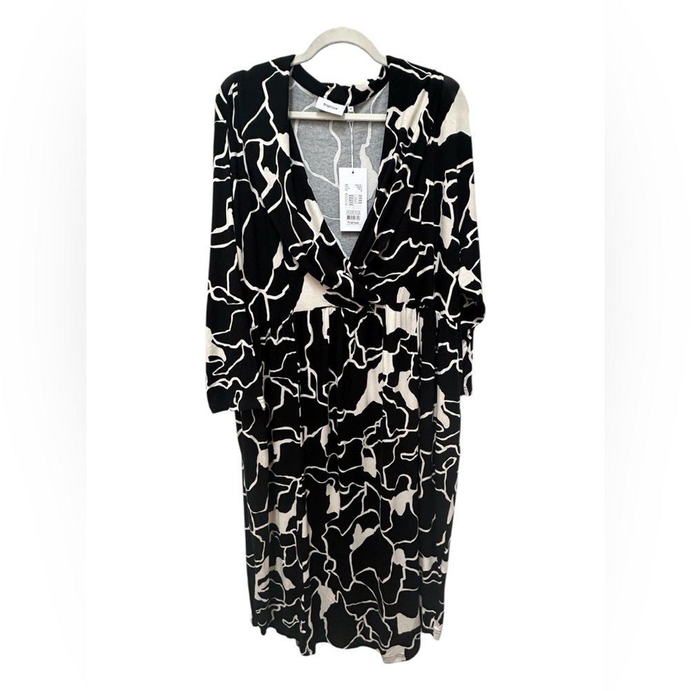 ✨ NWT Fransa Black And White Maxi Dress With Pockets - Picture 5 of 15